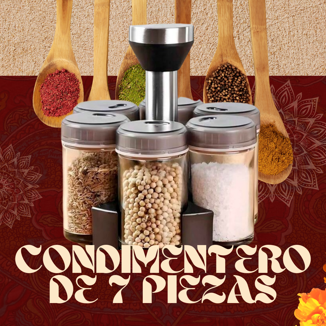Especiero Condimentero Giratorio 360°
