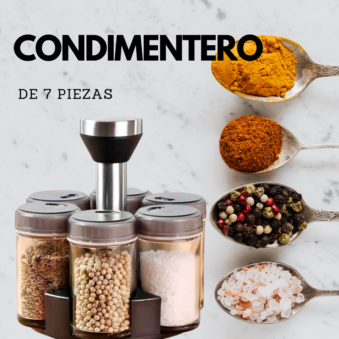 Especiero Condimentero Giratorio 360°