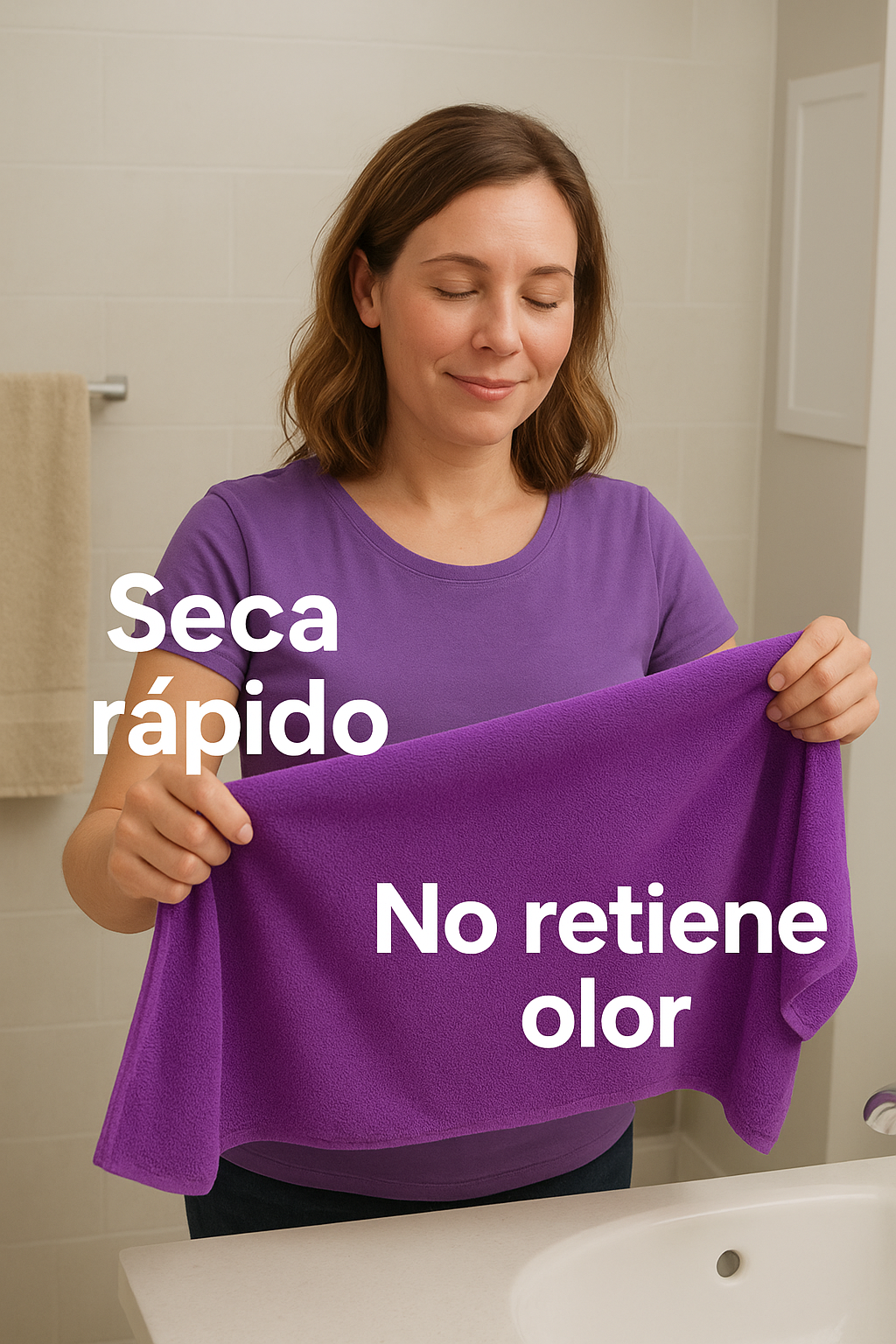 Toalla Microfibra Morada